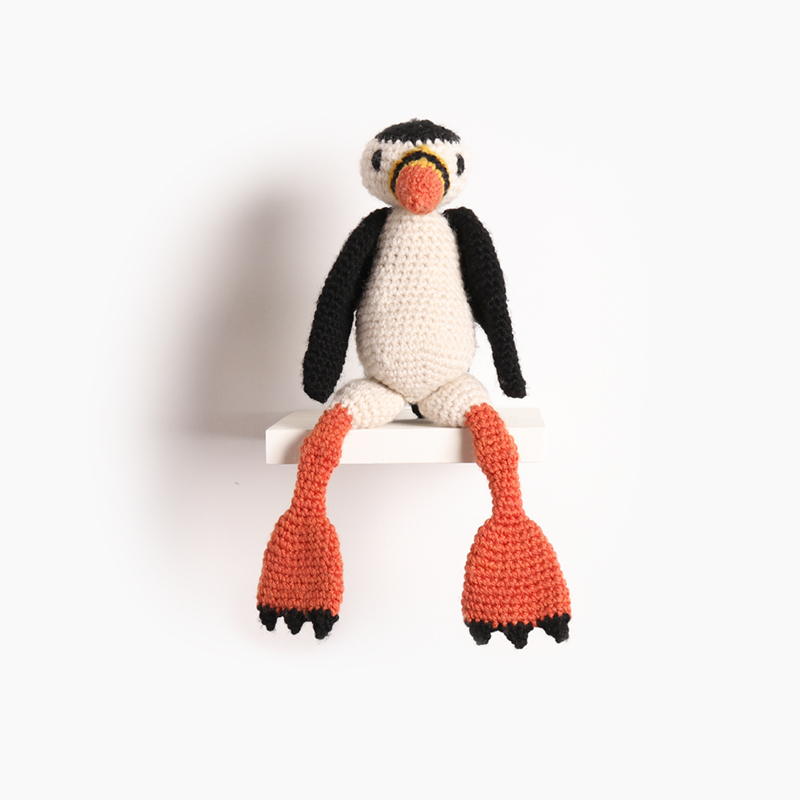 puffin bird crochet amigurumi project pattern kerry lord Edward's menagerie